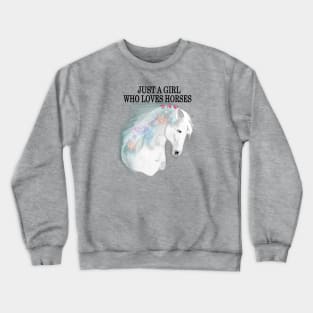 Horse Lover Girl Crewneck Sweatshirt